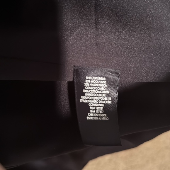 Alice & Olivia long coat, dark grey with zip-in grey hoodie. Excellent condition - Picture 8 of 8